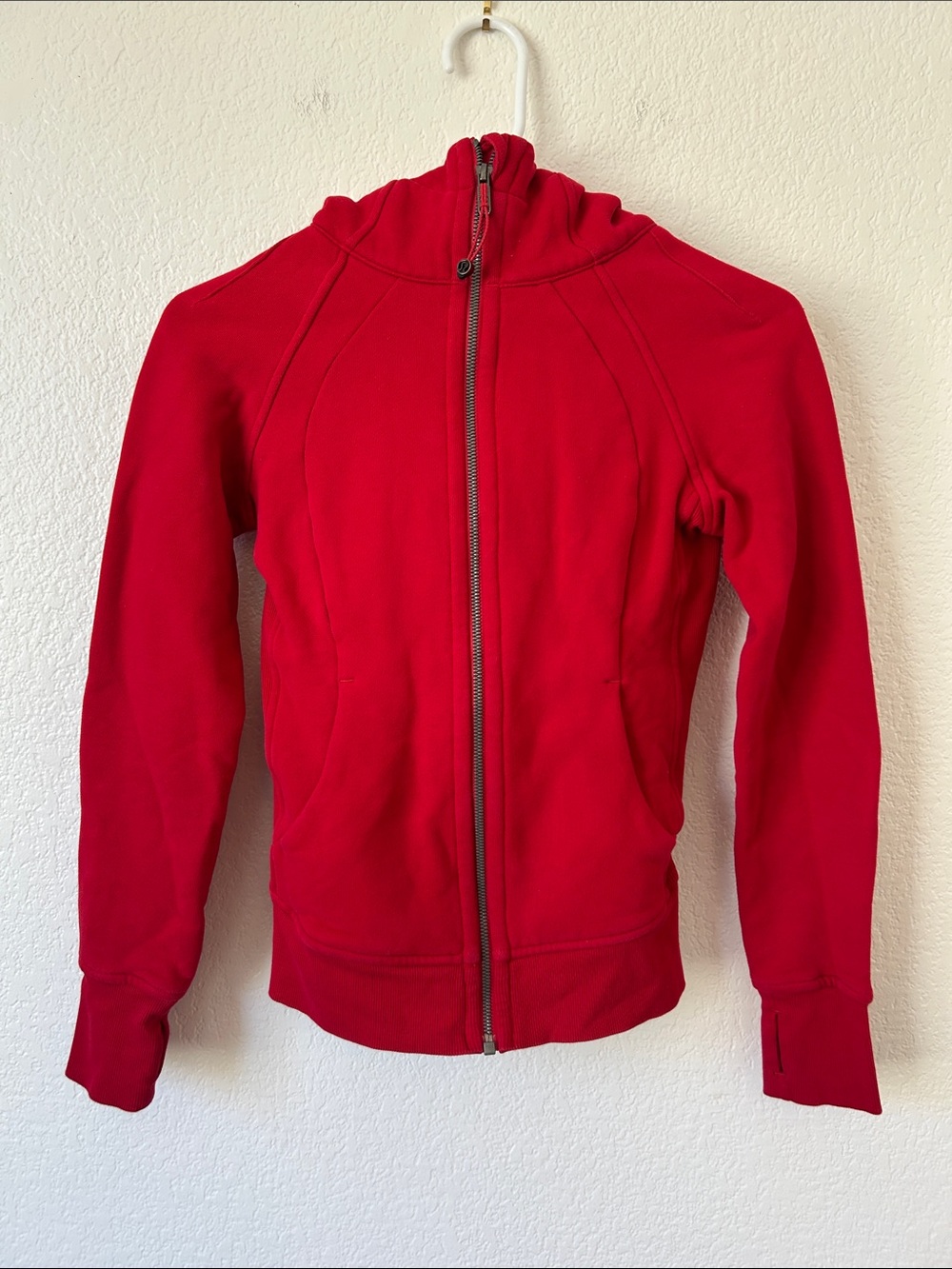 lululemon athletica Red Zip-Up Hoodie - Picture 1 of 11